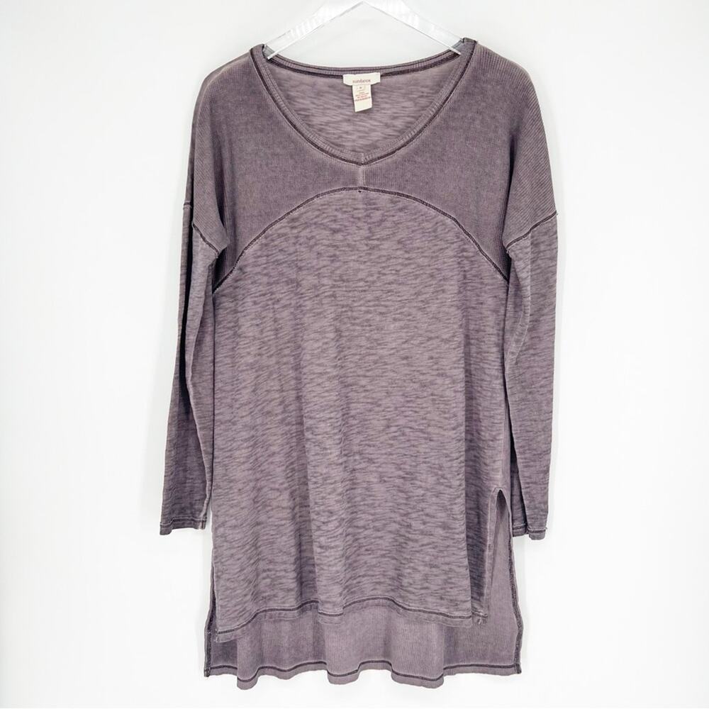 Sundance Thermal Long Sleeve‎ Tunic Top S Grey